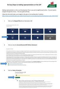 Making Representations to the LDP